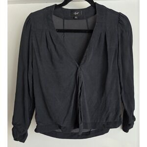 Lyell Women's Black‎ Blouse Size 4 Long Sleeve Top Rare Find